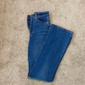 Women’s Levi Ribcage Boot Cut dark wash